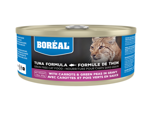 BORÉAL Red Tuna, Carrot & Green Peas in Gravy Wet Cat Food 🍁
