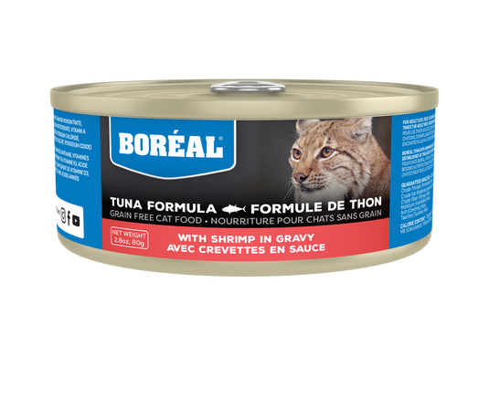 BORÉAL Red Tuna & Shrimp in Gravy Wet Cat Food 🍁