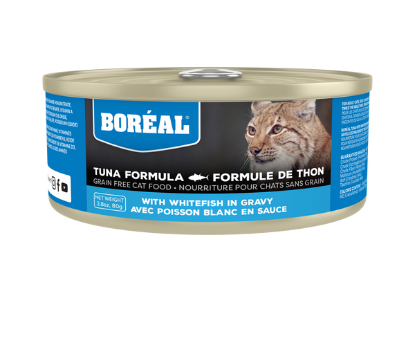 BORÉAL Red Tuna & Whitefish in Gravy Wet Cat Food