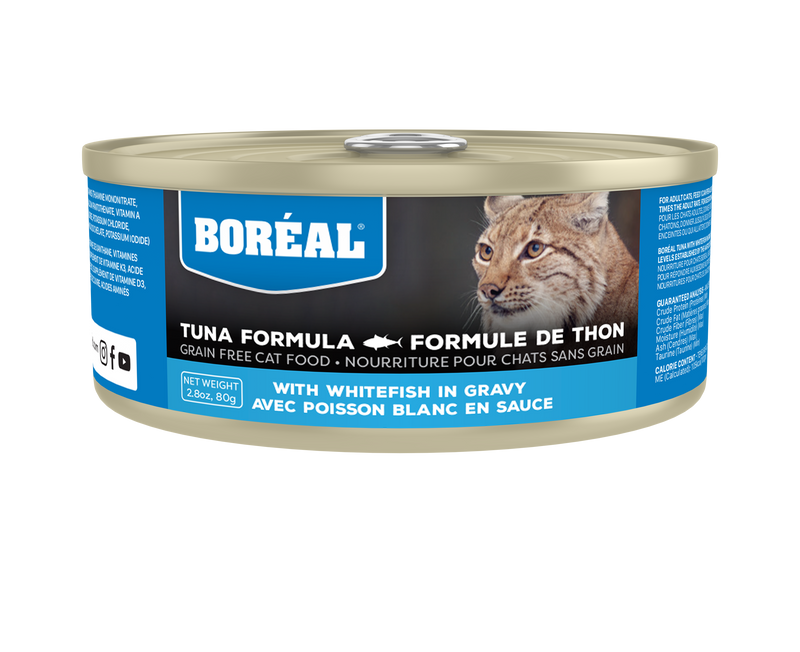 BORÉAL Red Tuna & Whitefish in Gravy Wet Cat Food