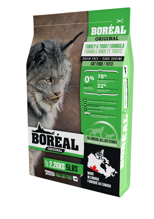 BORÉAL Original Grain Free Cat Food Turkey & Trout 🍁