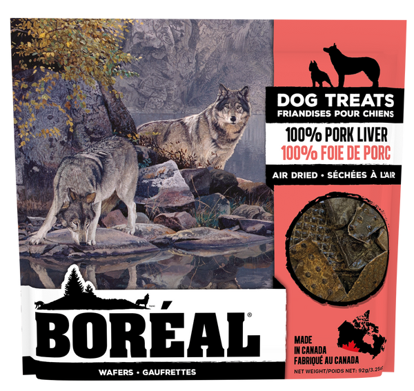 Boréal 100% Pork Liver Wafers Dog Treat - 92g