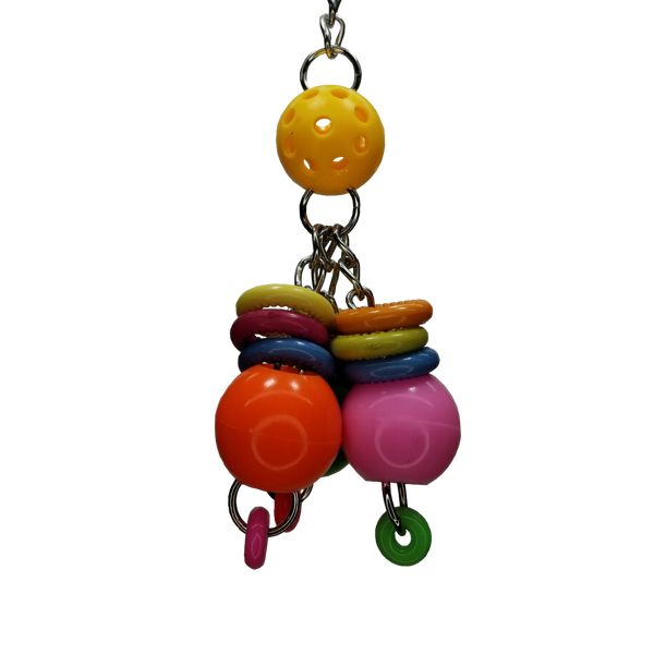Billy Bird Toys Rattle Rings Small Parrot Enrichment - 4039