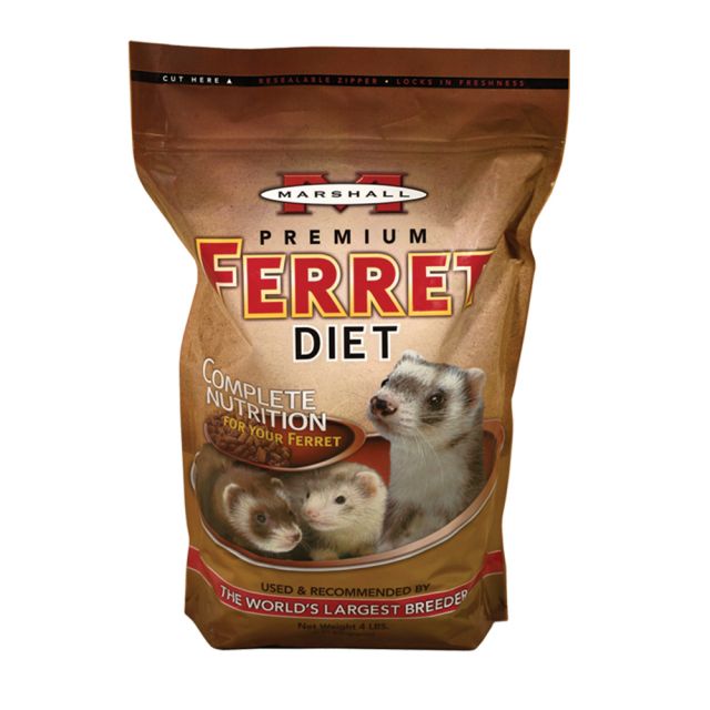 Marshall Premium Ferret Diet 4 lb - Exotic Wings and Pet Things