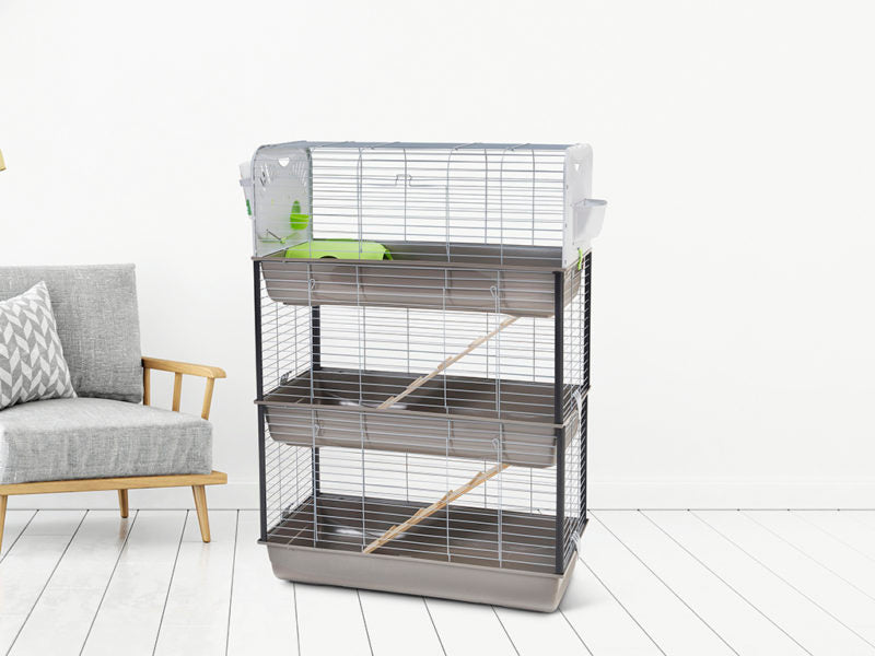 Savic Caesar 3 Triple Knock Down Dwarf Rabbit Cage
