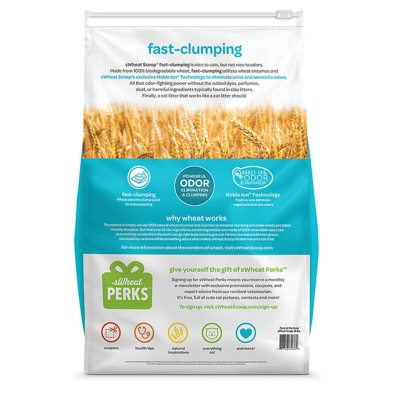 sWheat Scoop Fast Clumping Natural Cat Litter
