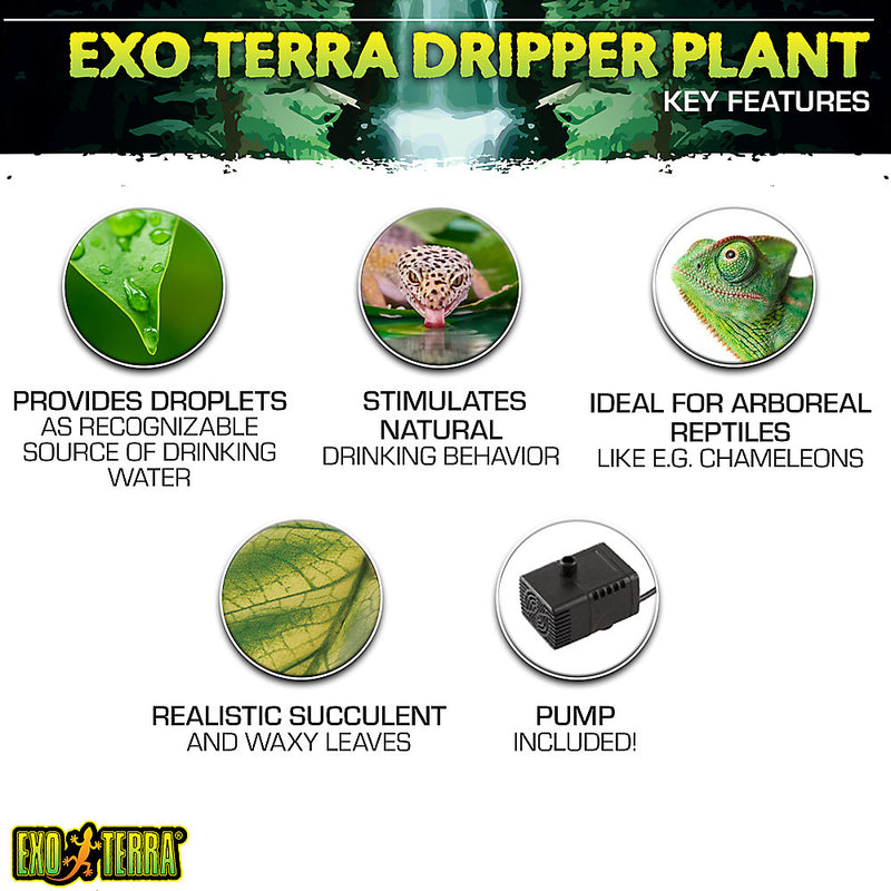 Exo Terra Reptile Dripper Plant System - Small / Large
