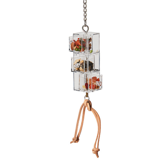Three Pull Out Drawer Foraging Large Parrot Toy -  00719