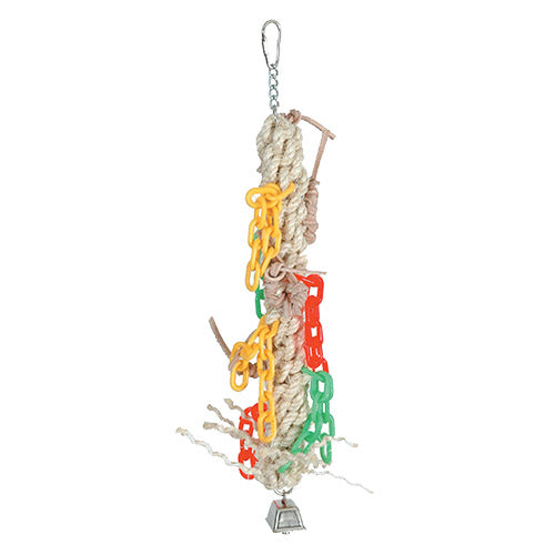 Featherland Paradise MACRAME CHAIN GANG Large Bird Toy - Exotic Wings and Pet Things