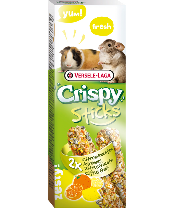 Versele-Laga Crispy Sticks Citrus Fruit for Guinea Pig/Chinchilla - Exotic Wings and Pet Things