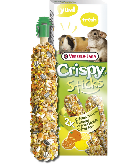 Versele-Laga Crispy Sticks Citrus Fruit for Guinea Pig/Chinchilla - Exotic Wings and Pet Things