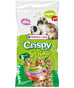 Versele-Laga Crispy Sticks HERBIVORE 3 Flavour Stick Treat
