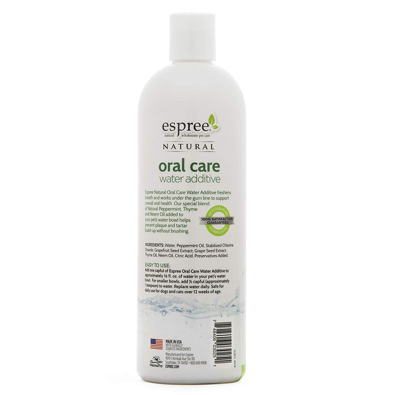Espree Oral Care Water Additive - Peppermint - Exotic Wings and Pet Things