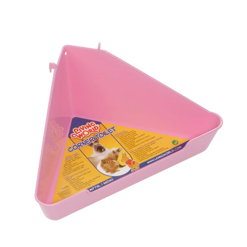 Living World Medium Corner Small Pet Toilet