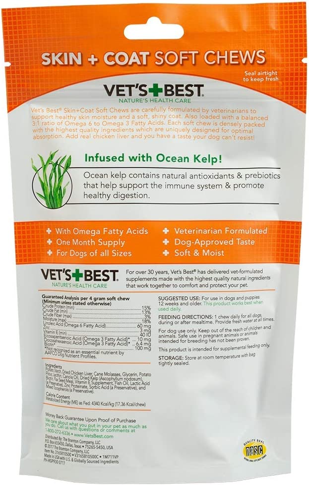 Skin & Coat Dog Soft Chews
