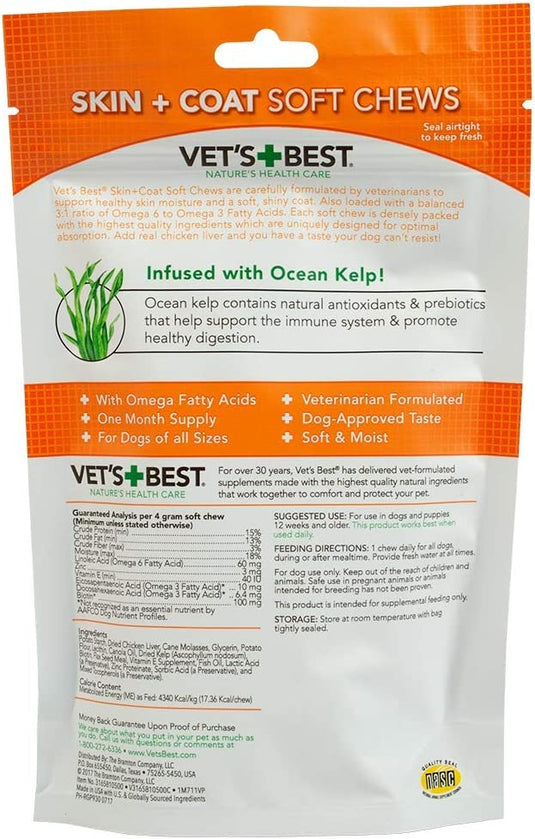 Skin & Coat Dog Soft Chews