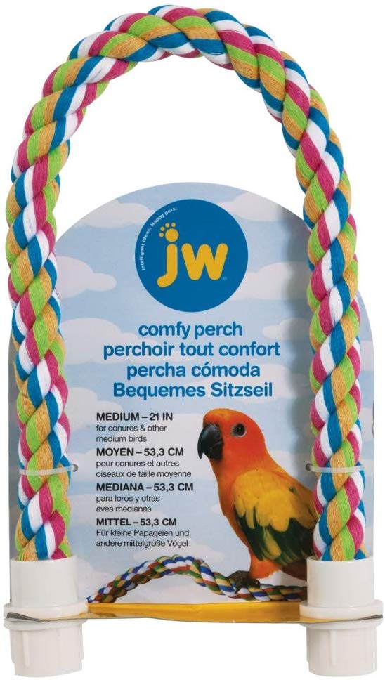 JW Comfy Rope Perch Medium - Exotic Wings and Pet Things