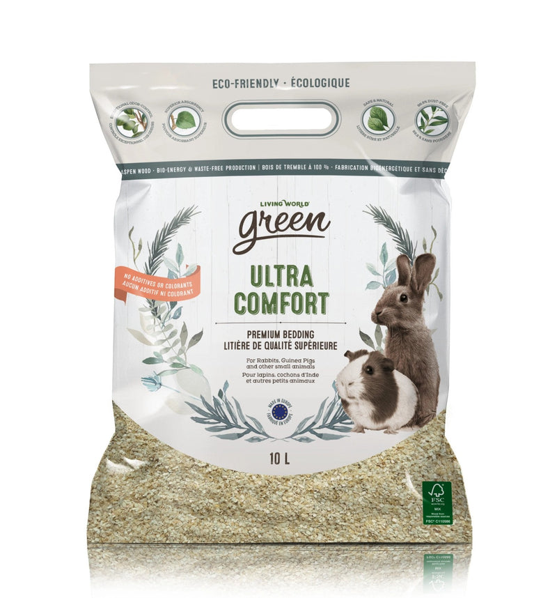Living World Green Ultra Comfort Bedding - Exotic Wings and Pet Things
