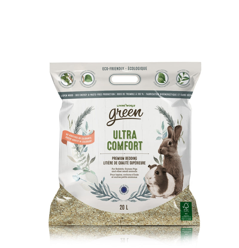 Living World Green Ultra Comfort Bedding - Exotic Wings and Pet Things
