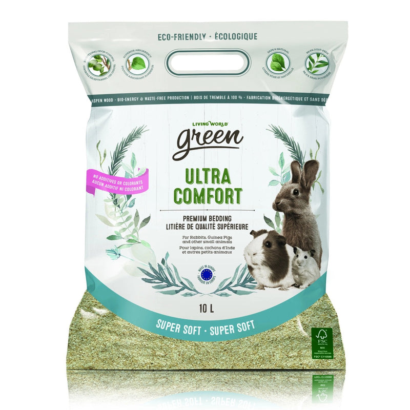 Living World Green Super Soft Ultra Comfort Bedding 10 L - Exotic Wings and Pet Things
