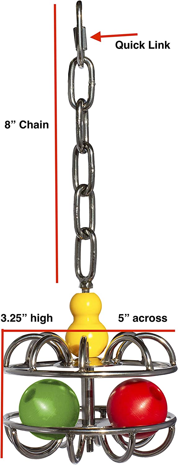 Busy Bird Creations Impossi-Ball XL Parrot Puzzle Toy
