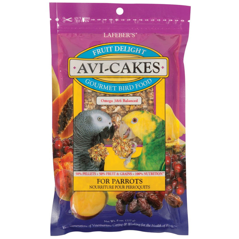 Lafeber's Fruit Delight Avi-Cakes for Parrots 8oz - Exotic Wings and Pet Things