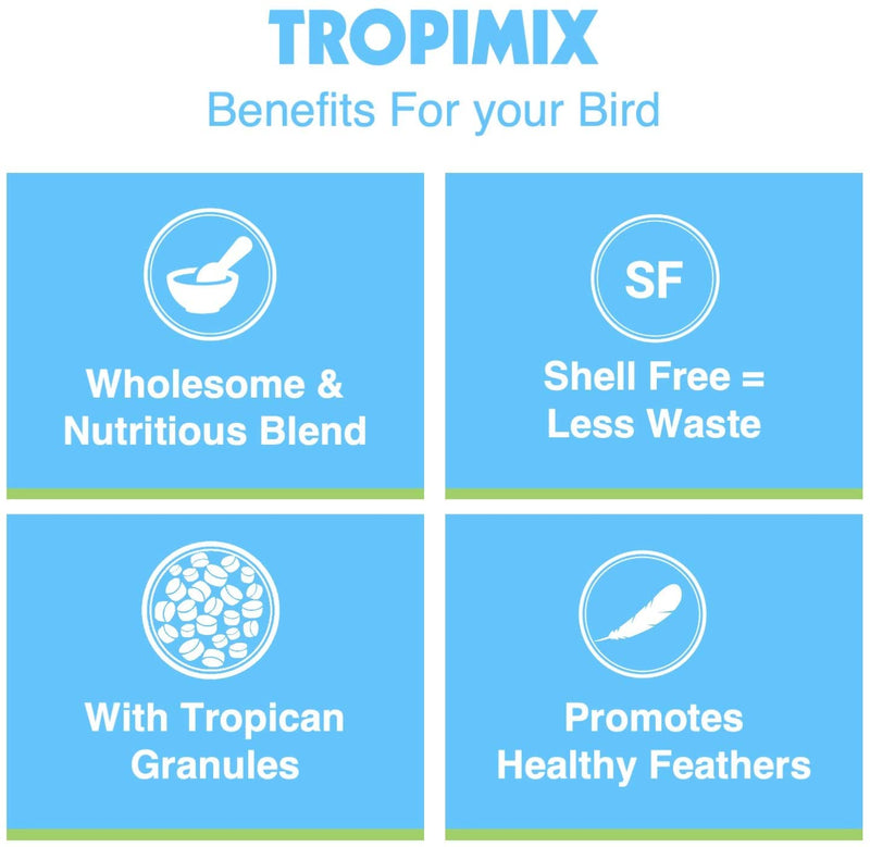Tropimix Enrichment Diet Formula for Cockatiels/Lovebirds - Exotic Wings and Pet Things