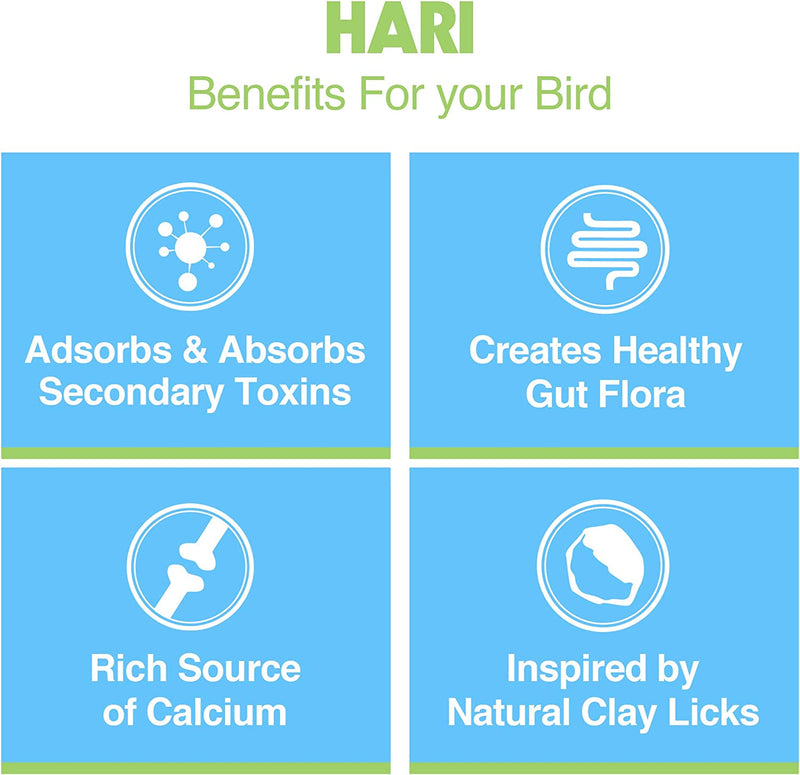 HARI Clay-Cal Bentonite Clay Supplement for Birds - 80333 🍁
