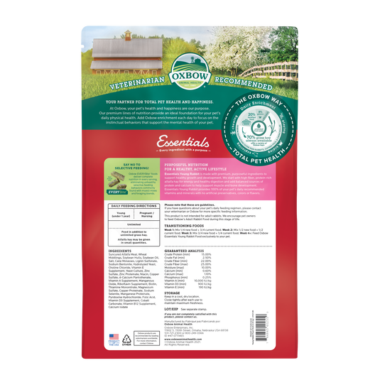 Oxbow Essentials Young Rabbit Food