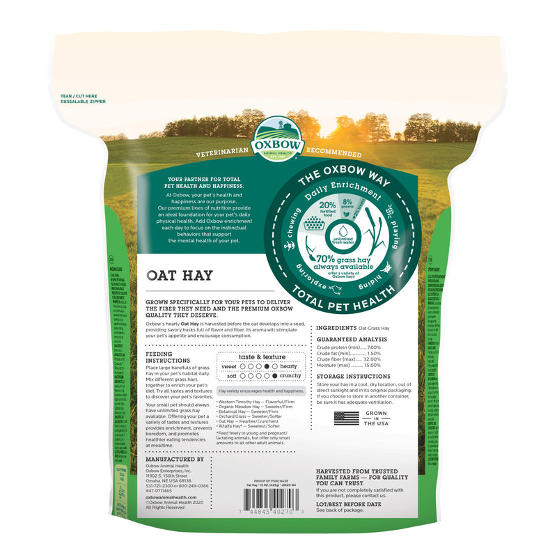 Oxbow Oat Hay 15 oz
