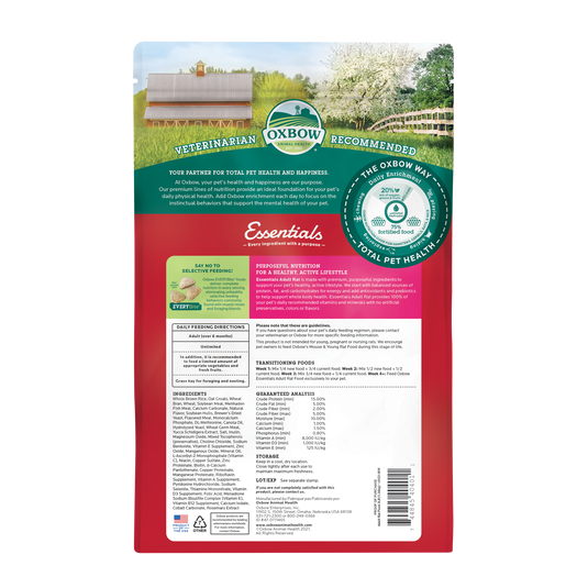 Oxbow Essentials Adult Rat Food