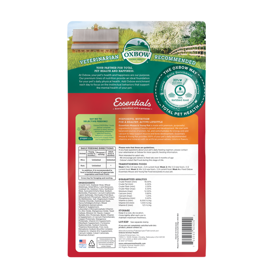Oxbow Essentials Mouse & Young Rat Food