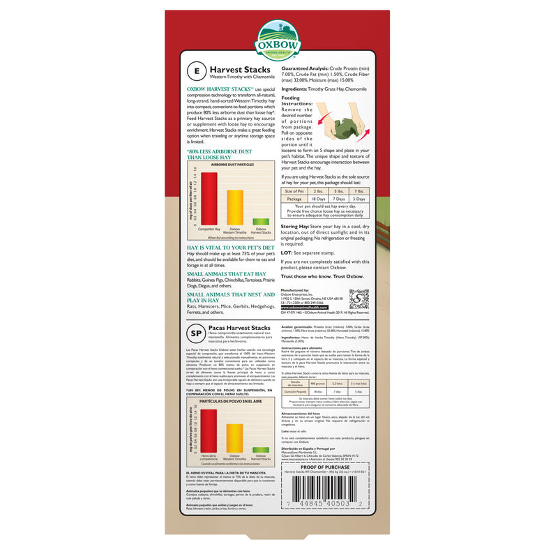 Oxbow Western Timothy Harvest Stack Chamomile 35 oz
