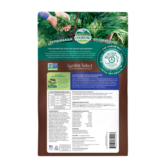 Oxbow Garden Select Adult Rabbit Food