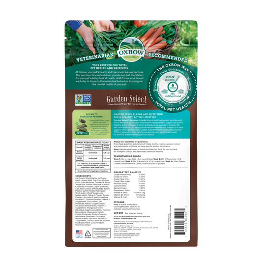 Oxbow Garden Select Hamster & Gerbil Food