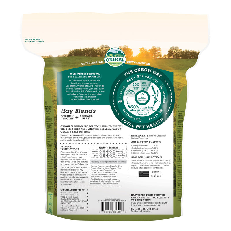 Oxbow Timothy Western Hay & Orchard Grass Hay Blend