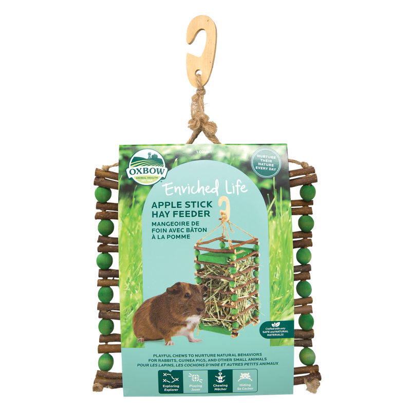 Oxbow Enriched Life Apple Stick Hay Feeder
