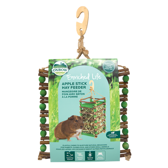 Oxbow Enriched Life Apple Stick Hay Feeder