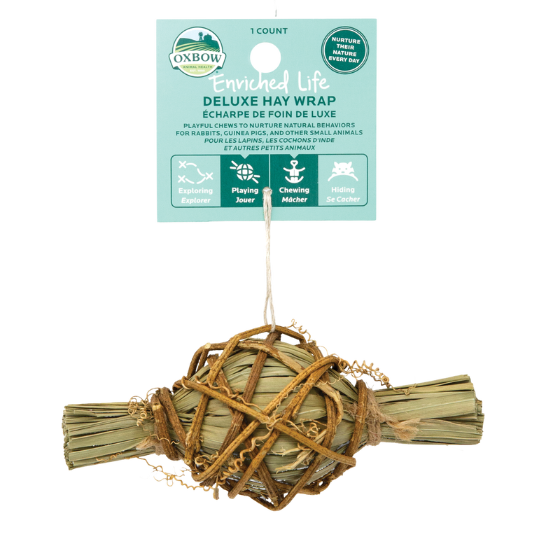 Oxbow Enriched Life Deluxe Hay Wrap & Rattan Ball Basket
