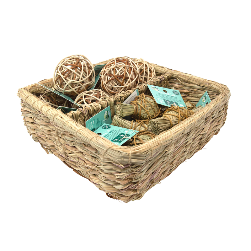 Oxbow Enriched Life Deluxe Hay Wrap & Rattan Ball Basket
