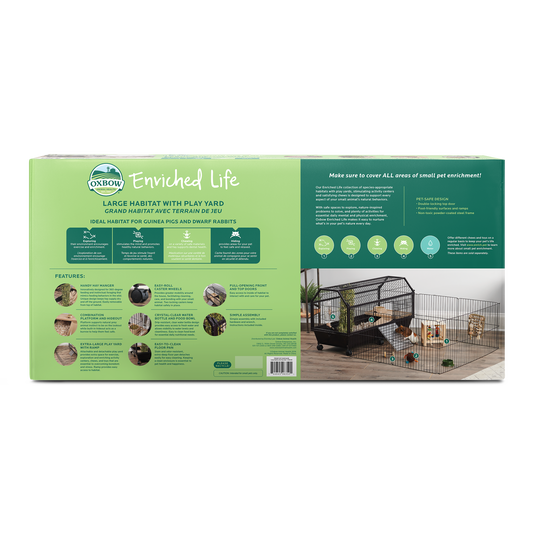 Oxbow Enriched Life Habitat With Play Yard