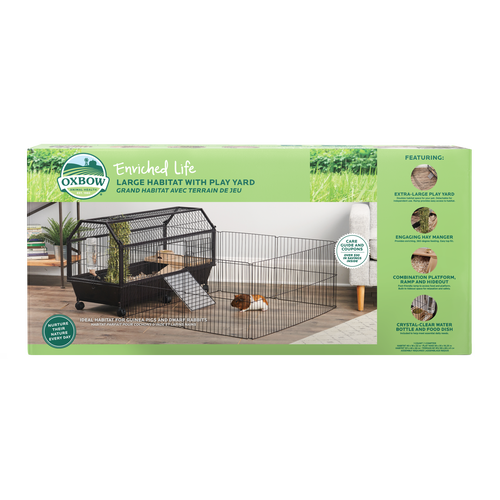Oxbow Enriched Life Habitat With Play Yard
