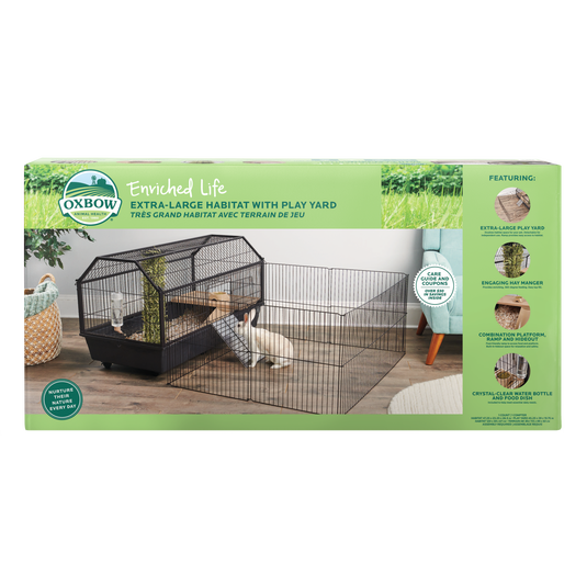 Oxbow Enriched Life Habitat With Play Yard