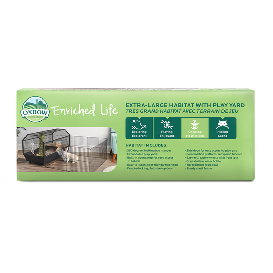 Oxbow Enriched Life Habitat With Play Yard