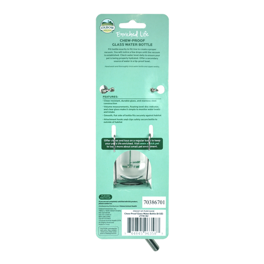 Oxbow Enriched Life Chew Proof Glass Bottle