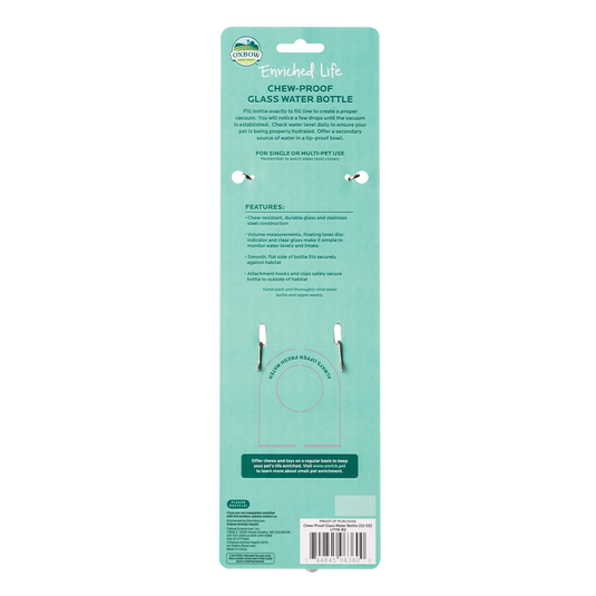 Oxbow Enriched Life Chew Proof Glass Bottle