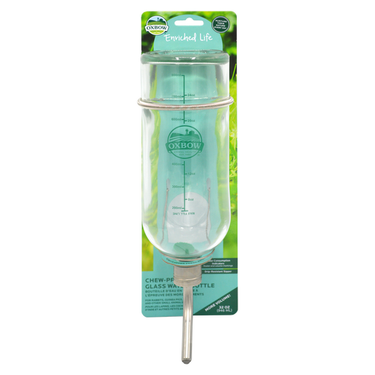 Oxbow Enriched Life Chew Proof Glass Bottle