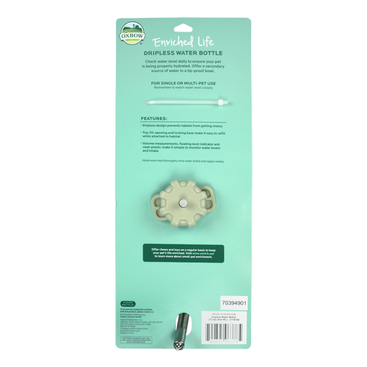 Oxbow Enriched Life Dripless Water Bottle