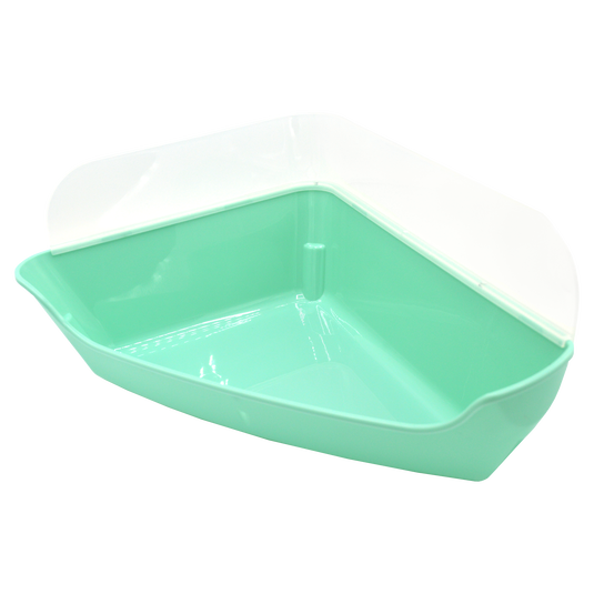 Oxbow Enriched Life Corner Litter Pan with Removable Shield