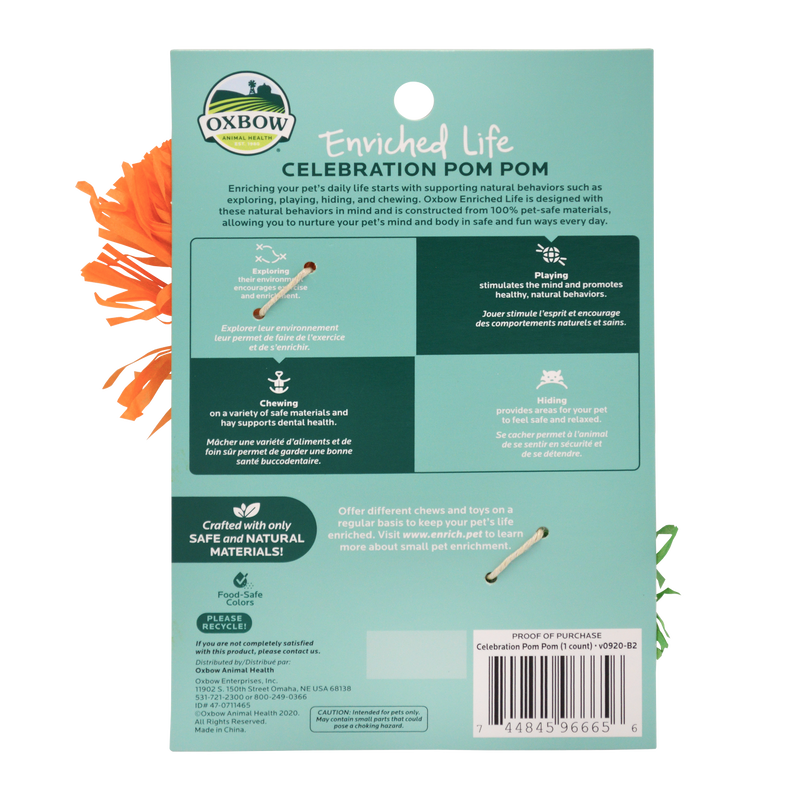 Oxbow Enriched Life Celebration Pom Pom
